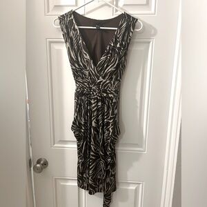 BCX animal print dress with pockets